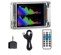 Shophubio Analyseur de fréquence audio et niveau sonore avec affichage du spectre musical, horloge LCD avec compteur de volume pour la maison et le bureau