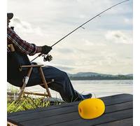 Shophubio Ancre de flotteur pour bateau, lac, piscine, bouée en corde élastique avec matériau en mousse EVA, jaune, 73 x 105 x 20 mm (lot de 1)