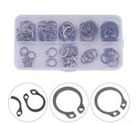 Shophubio Assortiment de 100 anneaux de retenue externes en acier inoxydable 304 8 18 mm pour une fixation sûre dans les machines et les appareils