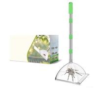 Shophubio Attrape-araignées à long manche de 82 cm et réglable, sans contact, outil de lutte contre les nuisibles avec boîte d'observation transparente pour une utilisation éducative
