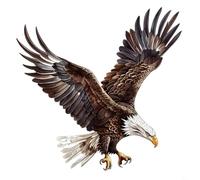 Shophubio Autocollant mural Flying For Eagle : grand animal mural art mural - 30 x 60 cm finition mate lisse PVC autocollant pour décoration de chambre à coucher