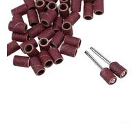 Shophubio Bandes abrasives à tambour grain 320 avec mandrins pour outil rotatif, accessoires de polissage du bois, remplacement de la ponceuse, compatible Dremel