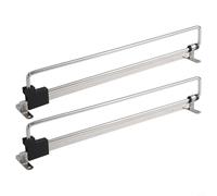 Shophubio Barre de suspension rétractable, barre télescopique pour placards, barre extensible de placard, tige de valet réglable, tige d'extension en fer pour économiser de l'espace (350 mm)