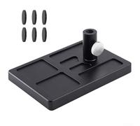 Shophubio Base d'étau de fixation de mouches, plate-forme de fixation de mouches à pince pour crochets, station de travail en aluminium 6061 avec coussinet antidérapant, s'adapte à la plupart des