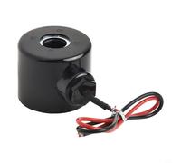 Shophubio Bobine de vanne électromagnétique pneumatique en laiton normalement fermée DN06 DN08 DN10 DN15 DN20 DN25 6,35 mm 9,5 mm 1/2" 12 V 24 V 220 V pour air eau (M [DC24V])