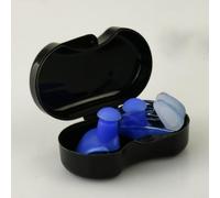 Shophubio Bouchons d'oreilles étanches en silicone pour natation et plongée, avec pince-nez pour piscine, mer, sports sous-marins (bleu)