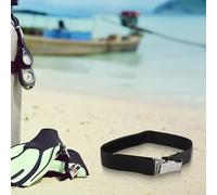 Shophubio Bracelet de réservoir de plongée avec boucle à dégagement rapide et coussinet antidérapant, sangle en nylon avec sangle à came en acier inoxydable 304 pour bouteille de plongée, 1 pièce