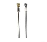 Shophubio Brosse métallique rotative pour crayon avec tige de 3 mm - Roue métallique abrasive en acier inoxydable pour enlever la rouille, ébavurer et métal pour la préparation