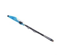 Shophubio Canne à pêche courte super dure, canne télescopique en fibre de carbone pour la pêche en eau salée, rivage et rochers, longueur réglable et légère (2,7 cm)