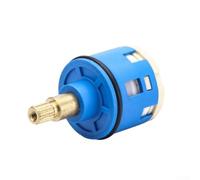 Shophubio Cartouche de robinet de douche de 33 mm avec mécanisme de valve à troisième position, bobine de tige en laiton pour robinet de douche, cartouche de commutation à 3 voies, valve de douche de