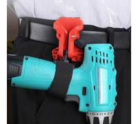 Shophubio Ceinture à outils pour électricien avec double verrouillage de sécurité et mécanisme de libération rapide - Cintre à outils d'atelier ABS robuste, alimentation portable ergonomique