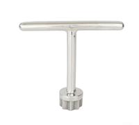 Shophubio Clé à plaque de pont marine, clé de remplissage de carburant avec poignée en T pour couvercle de trappe de yacht, outil d'entretien en acier inoxydable 316