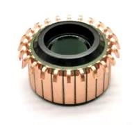 Shophubio Commutateur de moteur en cuivre de type crochet, 24P dents pour moteurs CC haute vitesse, commutateur électrique de rechange avec diamètre extérieur de 28,2 mm, diamètre intérieur 12 mm (1