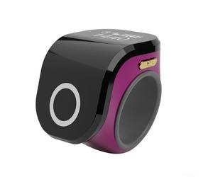 Shophubio Compteur de bagues numérique rechargeable - Compteur de points étanche et léger - Outil de tricot réglable - Clicker LCD - Compteur de rangs de salle de sport - Violet