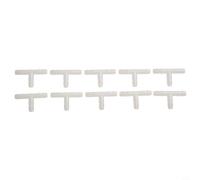 Shophubio Connecteur en T blanc pour tuyau d'air, raccord d'aquarium en polyéthylène de 4 mm à 8 mm, jonction en T pour tube en silicone, connecteur en T pour aération d'aquarium, plastique (4 mm)