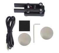 Shophubio Double palette pour clé avec base magnétique, clavier CW portable pour ondes courtes, clé télégraphique jack 3,5 mm, pour construction durable en ABS et métal