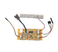 Shophubio Écran LCD de remplacement pour scooter électrique Kugoo S1 S3 avec barre lumineuse LED Buzzer et capteur de guidon Unité de tableau de bord Matériau ABS