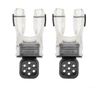 Shophubio Embouchure de plongée malléable - Régulateur de morsure en silicone sur mesure avec double design anti-fuite pour un confort sûr, sécurité alimentaire, (couleur transparente)