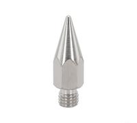 Shophubio Embout remplaçable en acier inoxydable pour bâtons GPS, pointe filetée M10, pointe aiguisée pour les stations totales, accessoire de poteau réfracteur léger pour arpentage