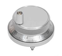 Shophubio Encodeur manuel de générateur d'impulsions - Volant de 60 mm en alliage d'aluminium pour pulseur CNC avec connexion à 4 broches et 100 positions d'arrêt, compatible avec CNC (60 mm 4 broches