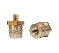 Shophubio Ensemble de connecteurs de borne de batterie en laiton pour équipement lourd 12 V 24 V, adaptateur de pôle de batterie M6 M8 avec boulons en acier inoxydable, résistant (M8)