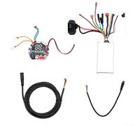 Shophubio Ensemble de manettes de trottinette électrique pour HX X9-36 V en alliage d'aluminium de rechange avec compteur et ligne de communication, compatible avec les modèles HX et X9 (ensemble B)