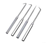 Shophubio Ensemble d'outils de crochetage (4 pièces) - Outils de crochetage de voiture pour les espaces restreints, extracteur de joint torique, extracteur de joint d'huile, extracteur de joint