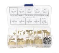 Shophubio Entretoises en laiton et kit de vis | Assortiment d'entretoises hexagonales mâles et femelles M2 avec vis en acier inoxydable | 270 pièces de matériel de montage électronique pour (A)