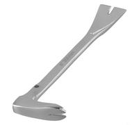 Shophubio Extracteur de clous en métal antirouille avec double zone de frappe - Outil de biche pour le travail du bois, l'extraction d'agrafes, l'extraction de punaises de tapis et les clous sans tête