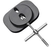 Shophubio Extracteur de goupilles de bobine, outil de retrait de roulement de moulinet de pêche pour essieux longs et courts, outil de démolition en alliage d'aluminium, kit de réparation de moulinet