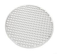 Shophubio Filet de barbecue rond en acier inoxydable, grille de cuisson portable pour réchaud d'extérieur, plaque de cuisson pour pique-nique et jardin (26 cm)