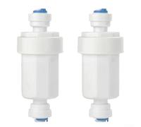 Shophubio Filtre à eau pour système de brumisation extérieure, inhibiteur de calcium en acier inoxydable 100 mailles pour eau dure - Accès rapide en 2 minutes, compatible avec les tubes PE de 6,35 mm