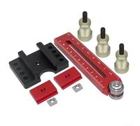 Shophubio Gabarit de scie de table en aluminium - Guide de déchirure fin pour le travail du bois, gabarit de coupe étroite compatible avec les fentes de 9,5 mm et 1,9 cm, pour clôture en alliage