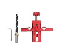 Shophubio Gabarit d'installation de porte d'armoire à double trou Outil d'alignement pour le travail du bois Jauge de positionnement de charnière réglable (B)