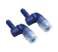 Shophubio Gaine de rechange en silicone pour valve d'hydratation, fermeture à 360 degrés, embout buccal coudé pour tube d'eau, couvercle de valve (bleu)
