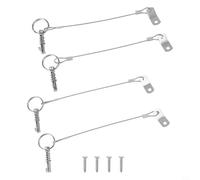 Shophubio Goupilles à dégagement rapide en acier inoxydable pour bateaux et yachts, fixations de remorque marine de 160 mm avec vis à dragonne, clips de positionnement de bateau pour (style A)