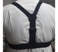 Shophubio Harnais de poitrine réglable avec coussinets en caoutchouc antidérapants pour caméras de sport et téléphones portables, compatible avec vélo, ski