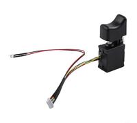 Shophubio Interrupteur à bouton poussoir de contrôle de vitesse pour perceuse électrique Dayi 2106, déclencheur de moteur sans balais 42 V, clé sans fil à 8 fils, pièce de rechange, noir