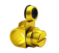 Shophubio Jauge de fil de pêche à grand trou (4,5 × 3,8 mm) - Pour bobine de moulage en alliage d'aluminium usiné CNC - Pièce de modification compatible avec Abu, Alcib, BF, BF8 (or)