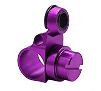 Shophubio Jauge de fil de pêche à grand trou (4,5 × 3,8 mm) - Pour bobine de moulage en alliage d'aluminium usiné CNC - Pièce de modification compatible avec Abu, Alcib, BF, BF8 (violet)