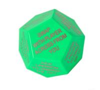 Shophubio Jeu d'échange de cadeaux - Dés d'échange de cadeaux familiaux pour Noël, anniversaires et fêtes festives, activité d'échange de vacances, plastique de 7,8 cm pour cube