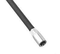 Shophubio Kit de barre d'extension à douille flexible - Adaptateur de liquet 1/4", 3/8", 1/2" avec coude à ressort et finition chromée polie (46026)