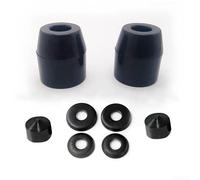 Shophubio Kit de reconstruction de skateboard et camion - Bagues de rechange, rondelles pivotantes, coussinets d'amortisseur pour matériel de skateboard de 17,8 cm, construction en polyuréthane (noir)