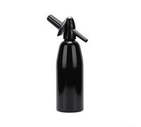 Shophubio Kit de siphon portable, cylindre de carbonation en aluminium pour remplacement de machine à ruisseau, pièces de machine à eau pétillante, maison pétillante (noir)