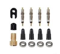 Shophubio Kit de valve haute pression pour vélo compatible avec VTT - Cuivre pour noyaux de valve pour remplacement de noyau de tige de valve et réparation de pneu