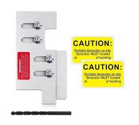 Shophubio Kit de verrouillage de générateur compatible avec les panneaux Eaton CH Series 150 A et 200 A, dispositif de sécurité en alliage d'aluminium argenté pour la maison monophasé
