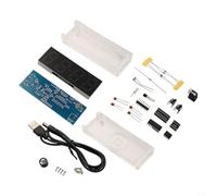 Shophubio Kit d'horloge numérique à tube à monter soi-même, horloge électronique LED à 4 chiffres avec fonction alarme, affichage de la semaine, module DS1302, électronique éducative (multicolore)