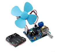 Shophubio LM358 Kit de circuit contrôleur de vitesse de moteur CC PWM en continu pour débutants et étudiants en électronique (avec boîte à piles)