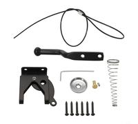 Shophubio Loquet autobloquant pour clôture de jardin avec corde - Pour serrure de portail en métal durable avec fermeture automatique et design résistant aux intempéries