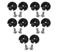 Shophubio Lot de 10 crochets à boucle de sécurité pour corde élastique avec vis - Accessoires portables pour kayaks canoës, bateaux gonflables et canots pneumatiques